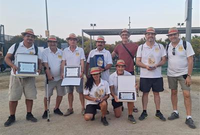 Entrega de premis de la Tirada de Bitlles Catalanes de la Festa Major de Vilanova. Eix